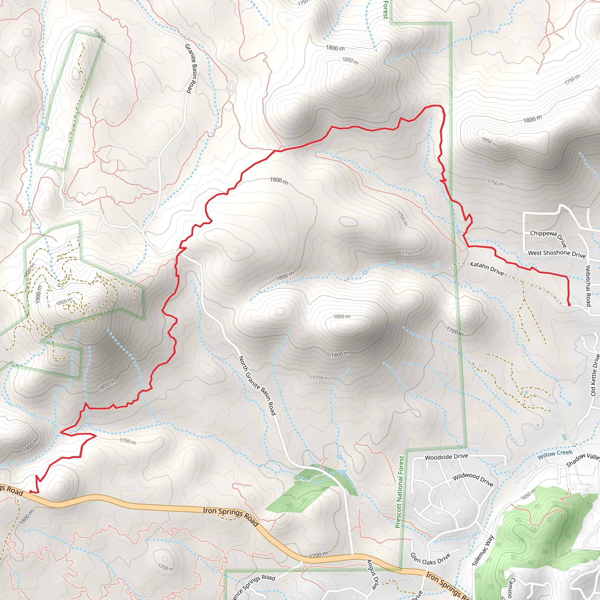 Javelina Point to Point mobile static map