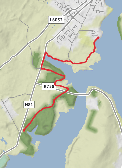 Blessington greenway mobile static map
