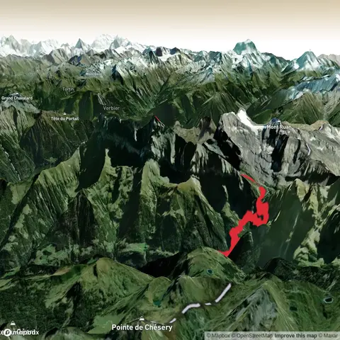 Haute Cime and Lac de Salanfe