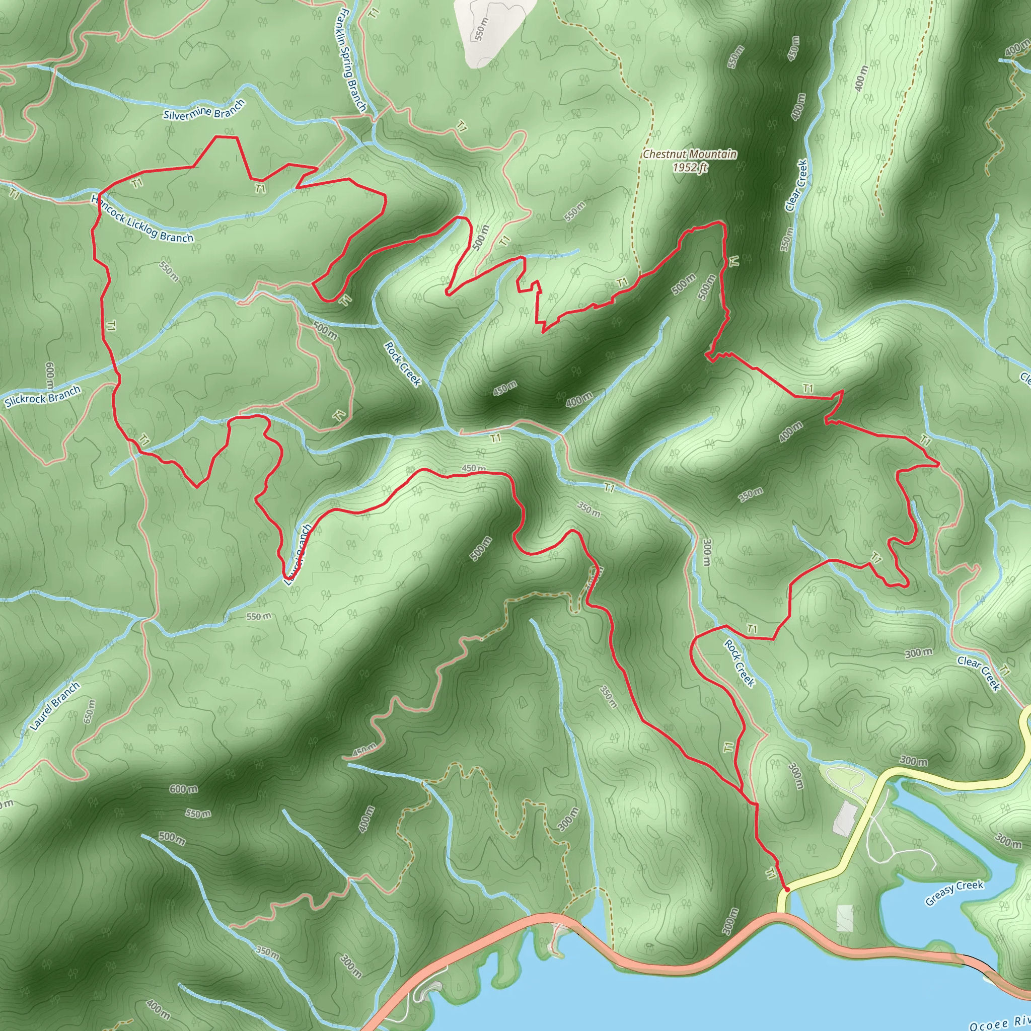 Clemmer - Rim Rock - Clear Creek Loop mobile static map