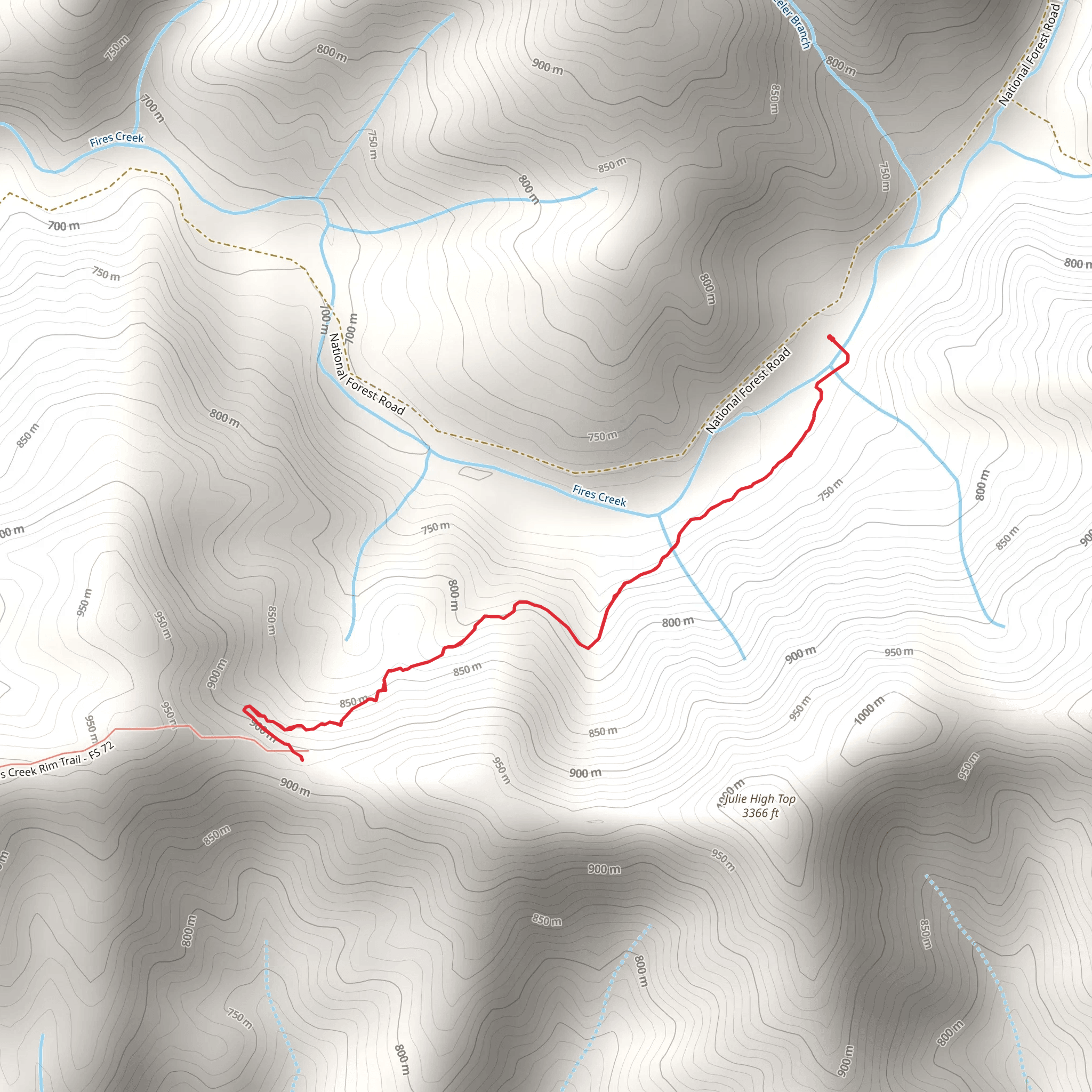 Bristol Trail mobile static map