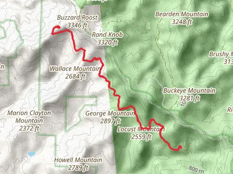 Wallace Mountain and Weaver Creek