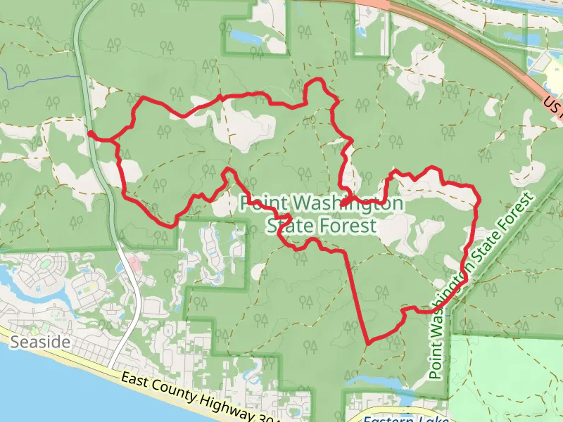 Point Washington State Forest Loop Trail