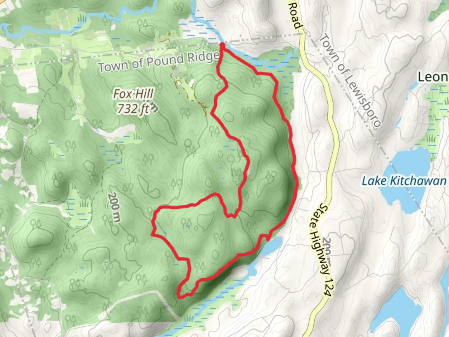 An image depicting the trail Blue and Rock Trail Loop from Kimberly Ridge and its surrounding area.