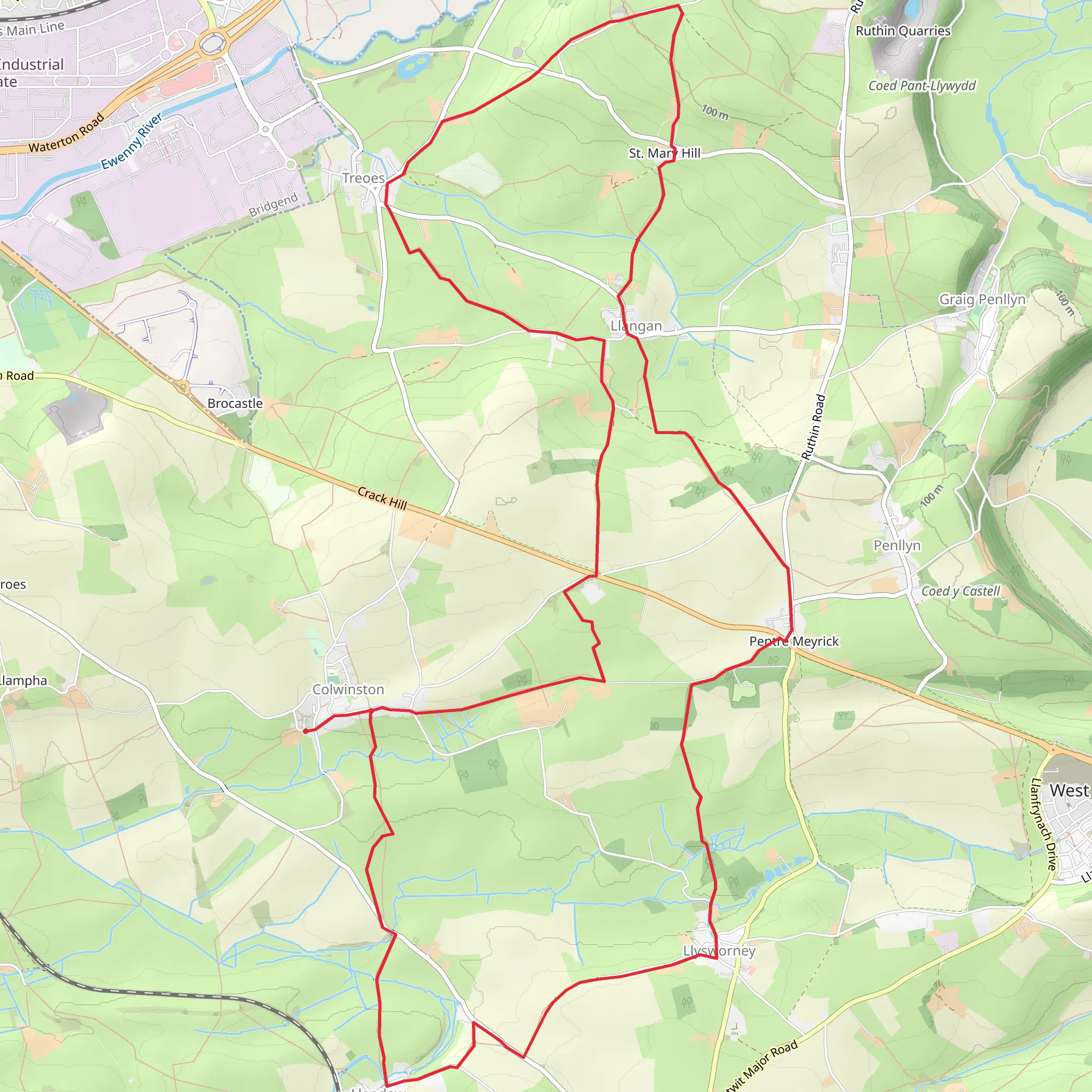 Valeway 11 (Colwinston) mobile static map