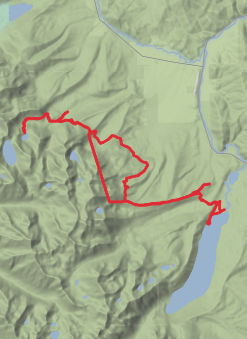 Hike from Stanley mobile static map