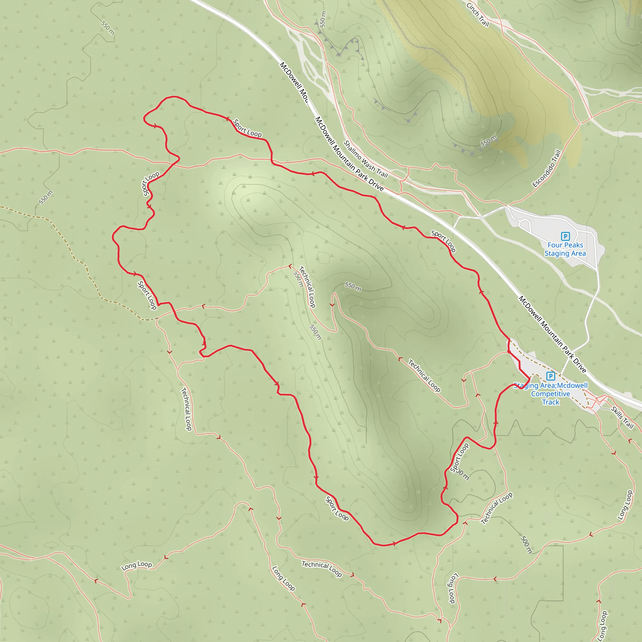 Sport Loop mobile static map