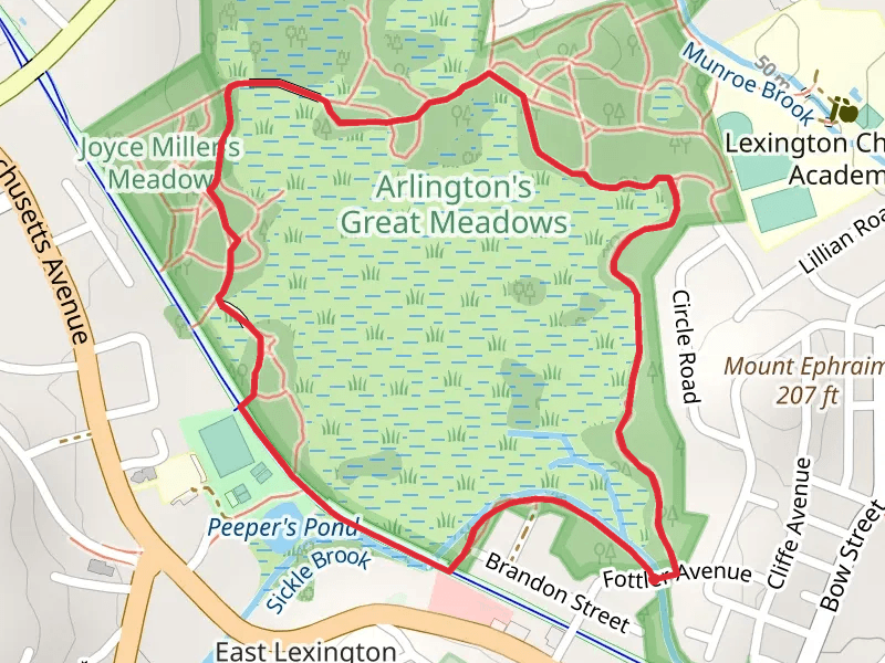 Great Meadows Loop from Fottler Avenue