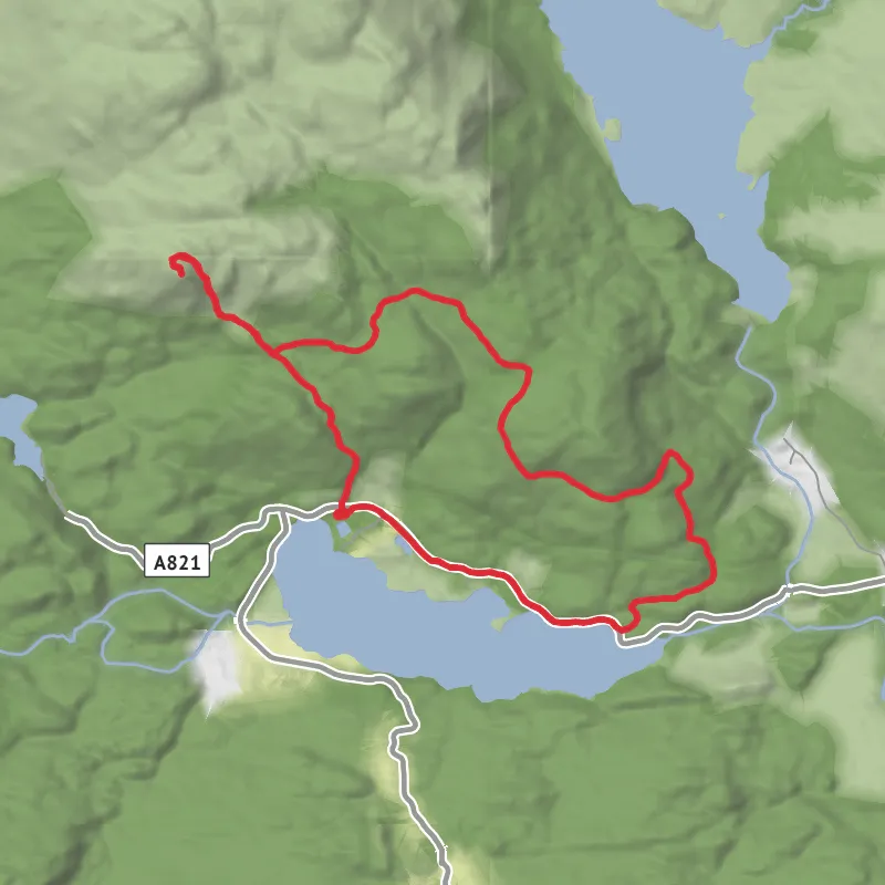 Hike from Stirling mobile static map
