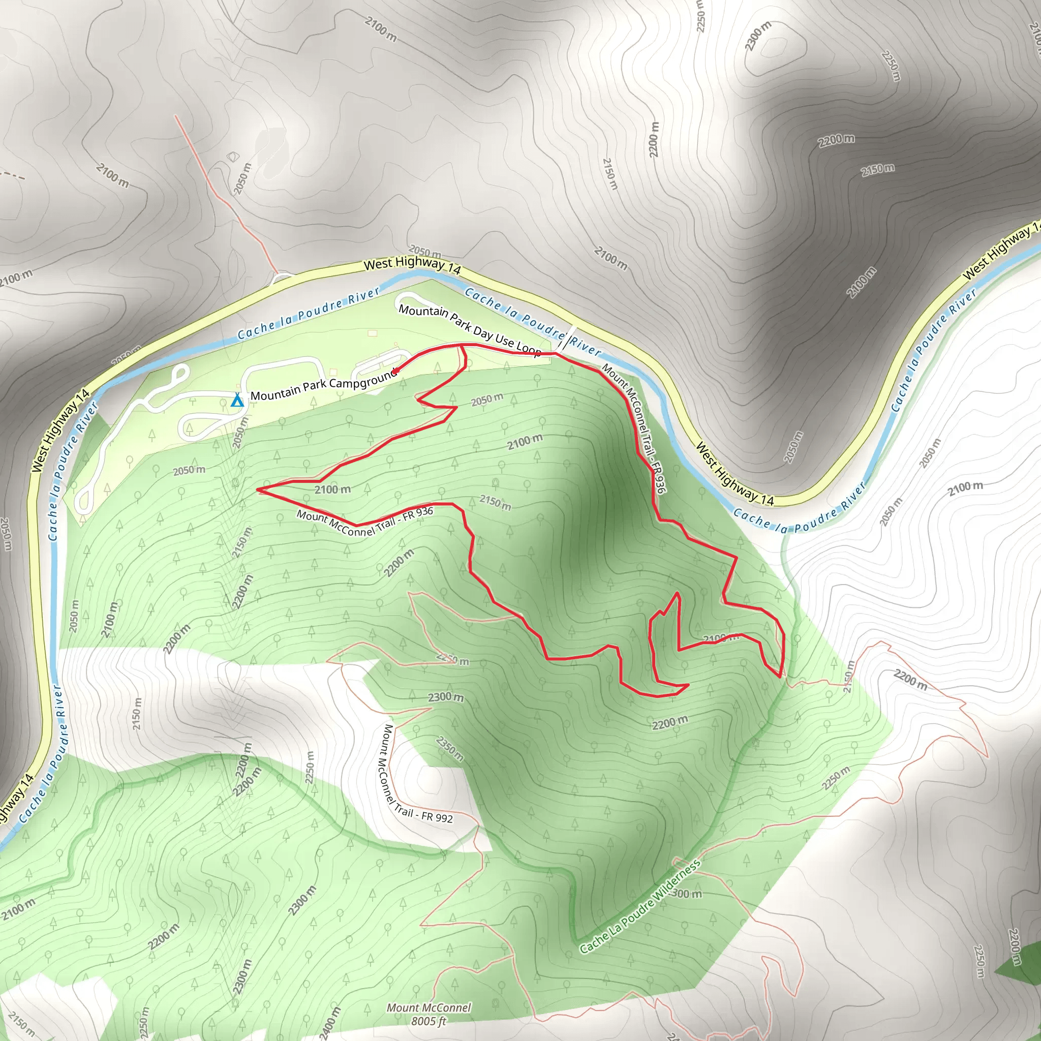 Kreutzer Nature Trail mobile static map