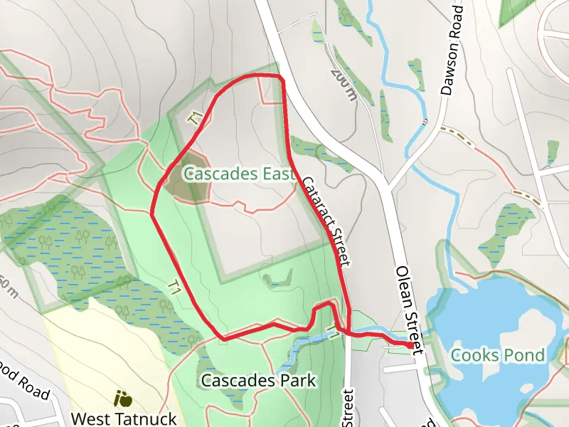 Cataract Street and Cascades Trail Loop