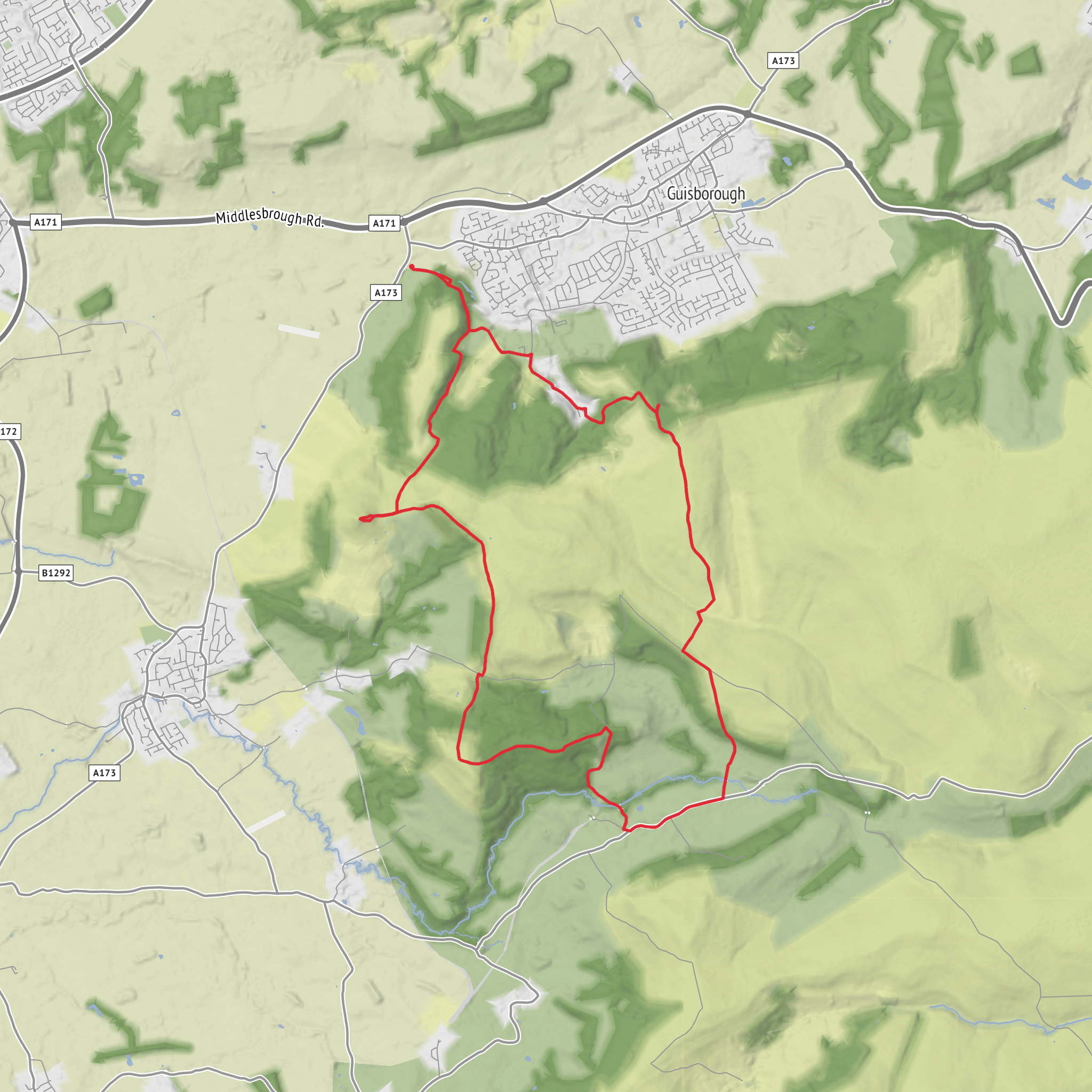 Cleveland 4 Peaks Challenge mobile static map