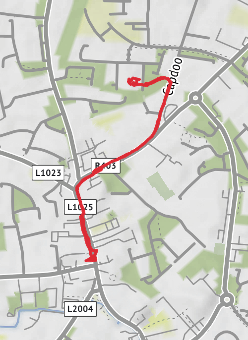 County Kildare Walking mobile static map