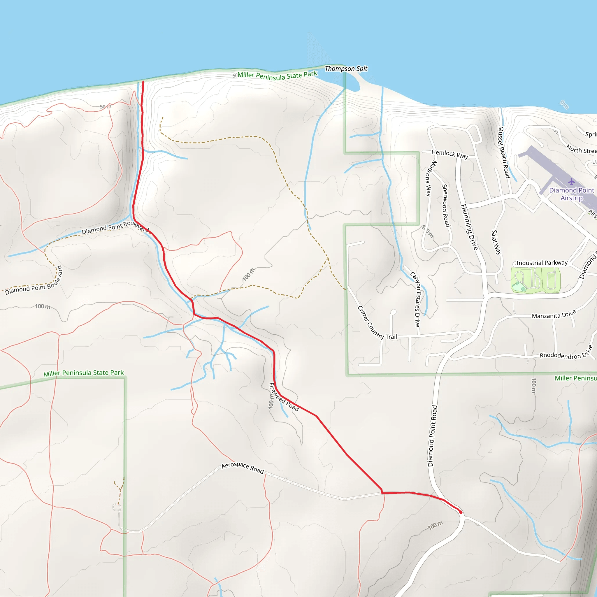 Beach Trail mobile static map