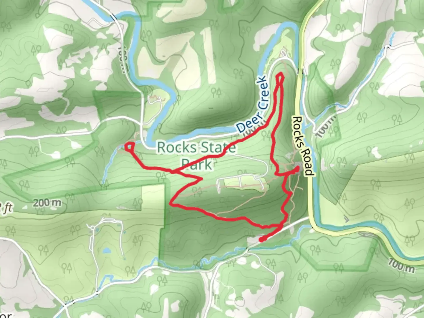 An image depicting the trail White Loop Trail and its surrounding area.