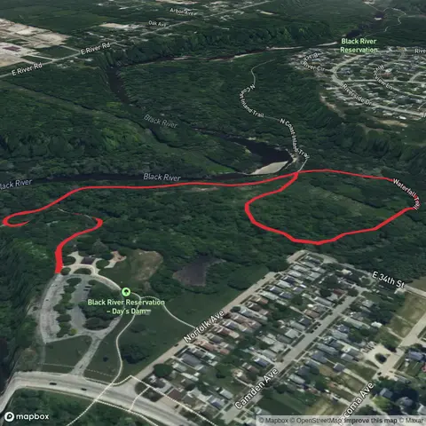 Day's Dam Fall via Bridgeway Trail