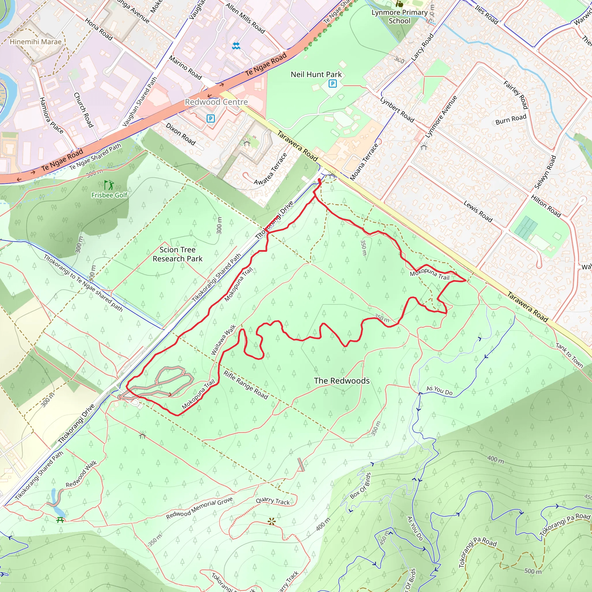 Mokopuna Track mobile static map