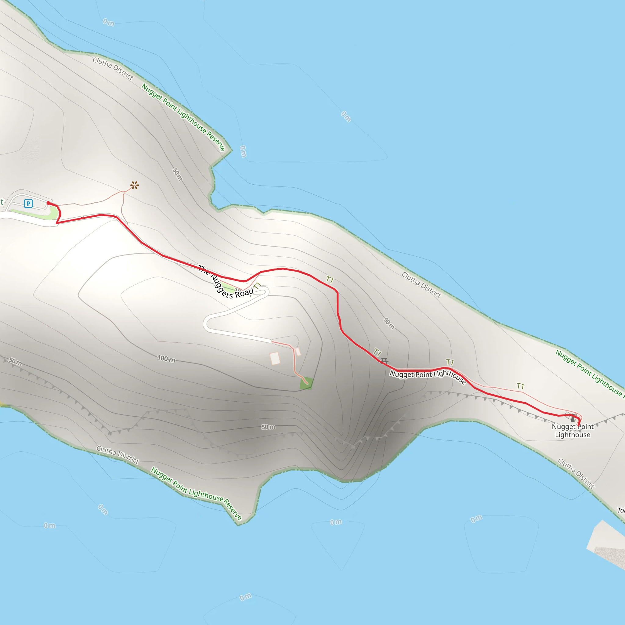 Nugget Point - Tokata mobile static map