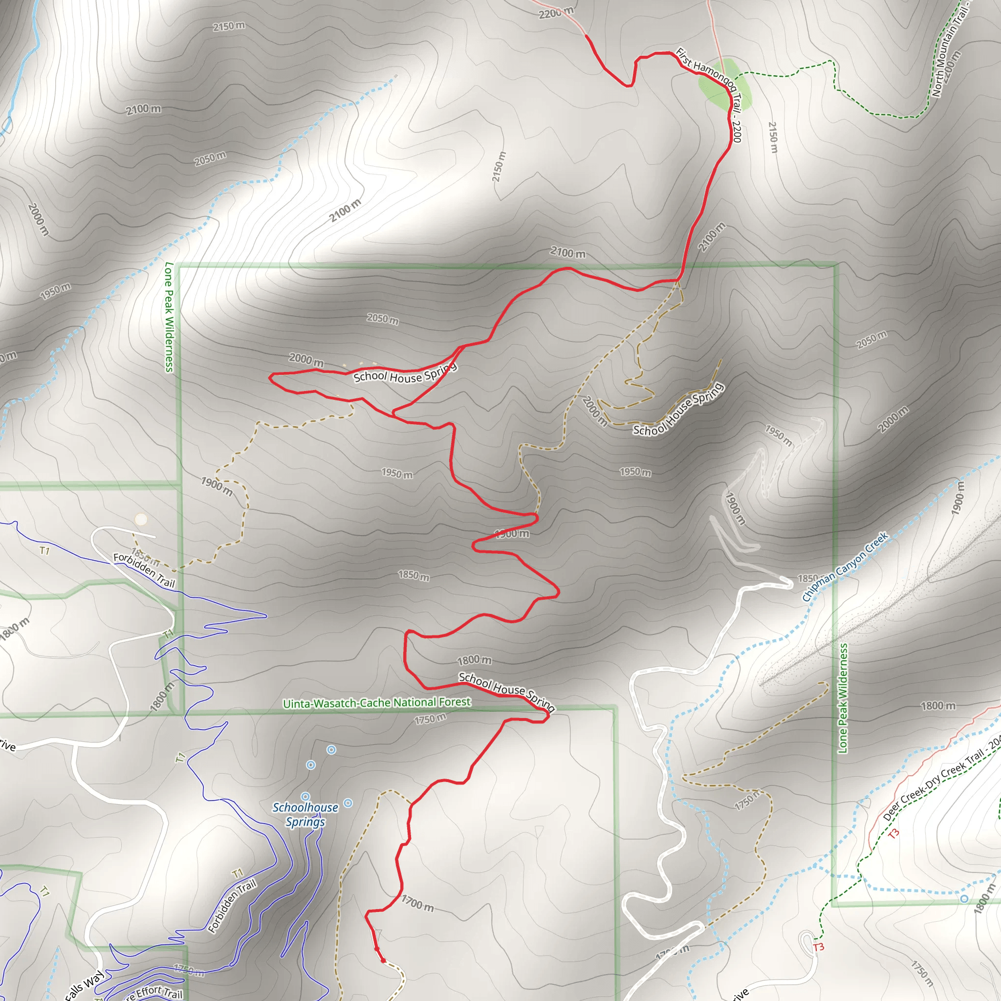 First Hamongog Trail mobile static map