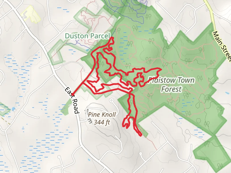 Greenbelt B and Noyes Wildflower Preserve via Skunk Skull