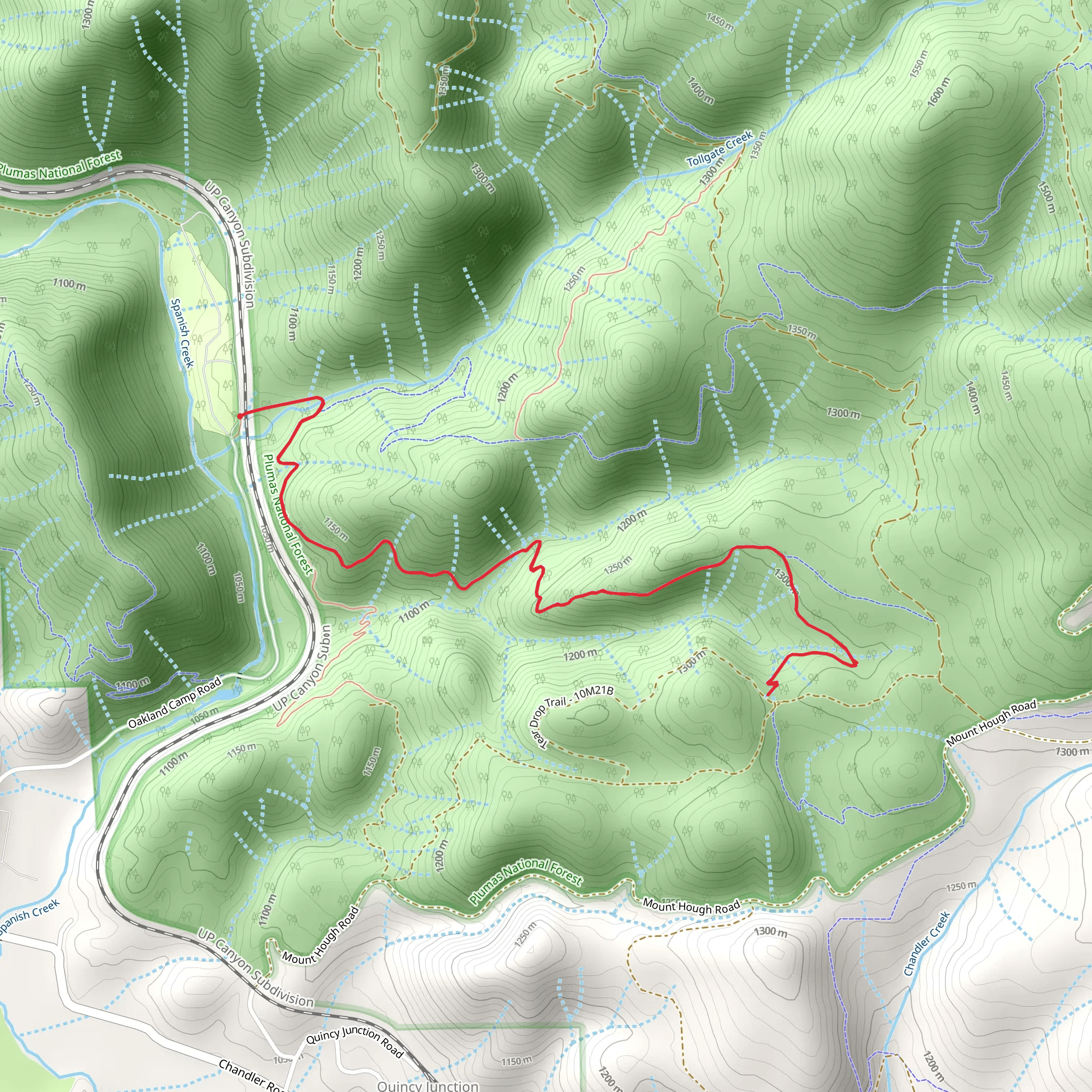 Berry Creek Trail mobile static map