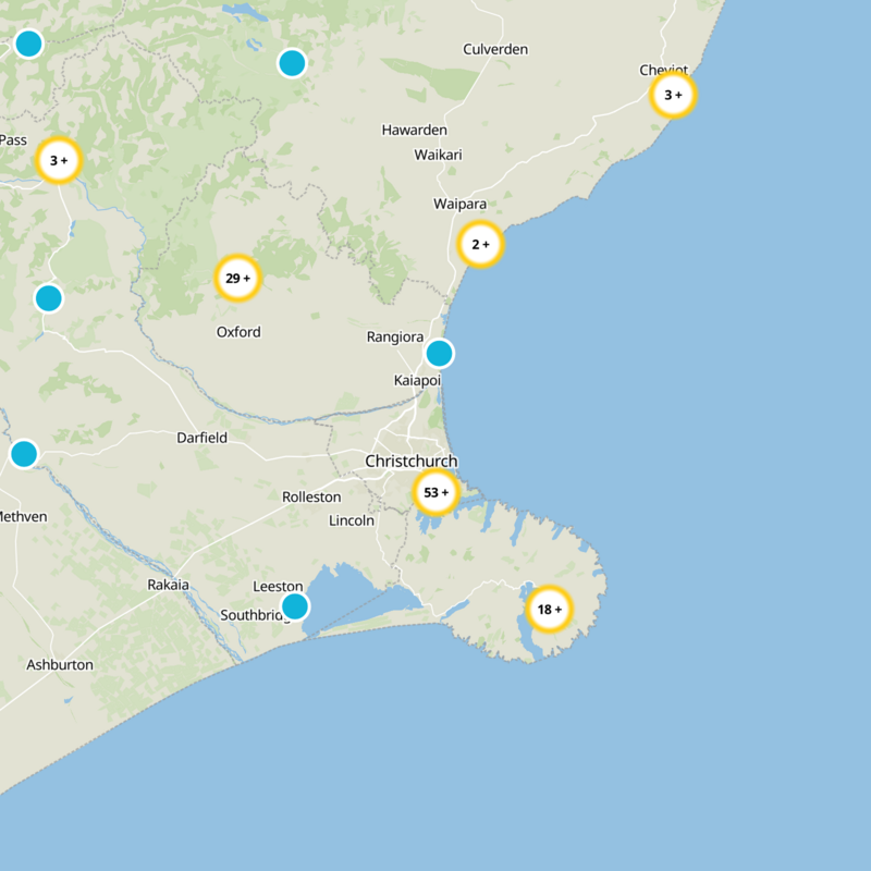 Christchurch City Static Map