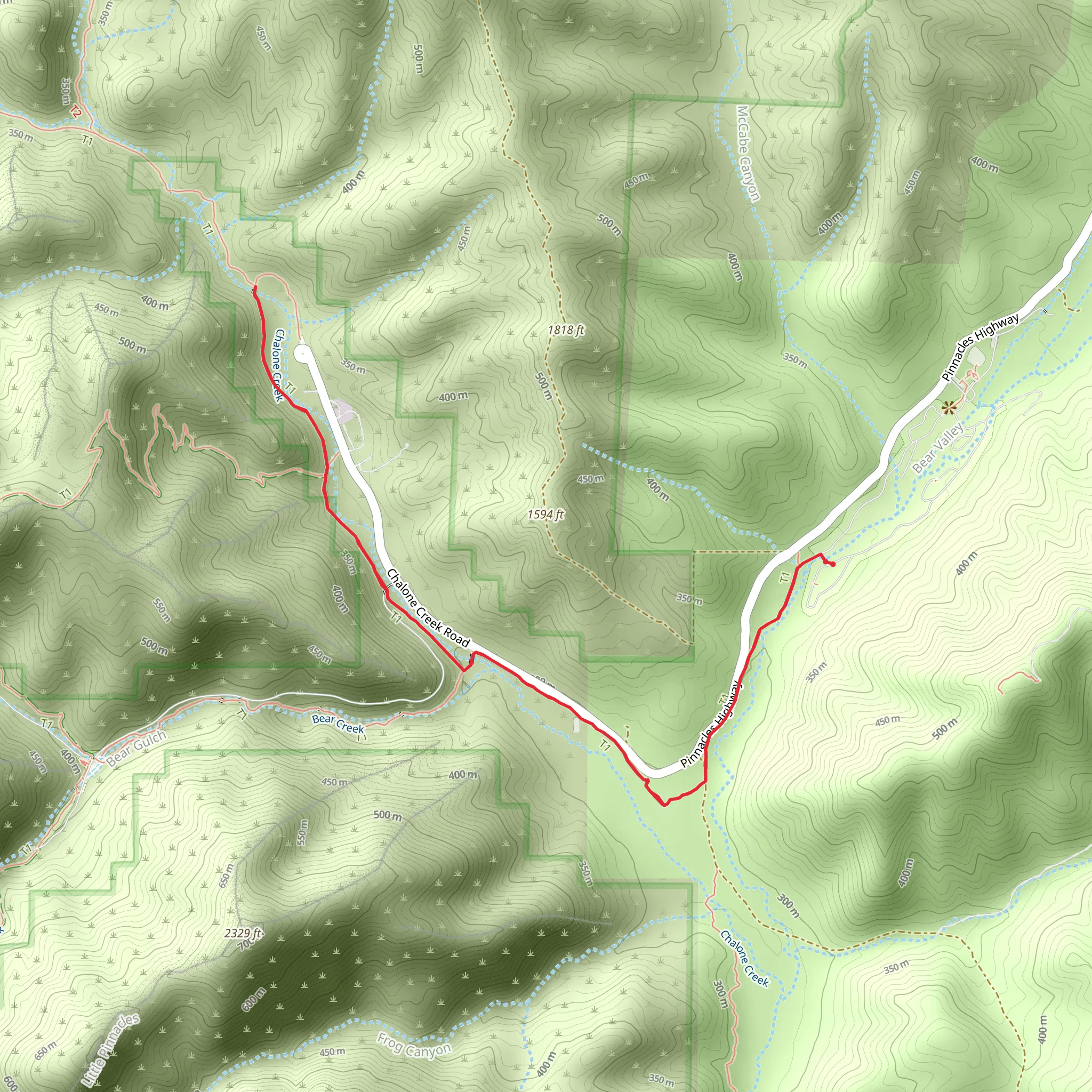 Bench Trail mobile static map