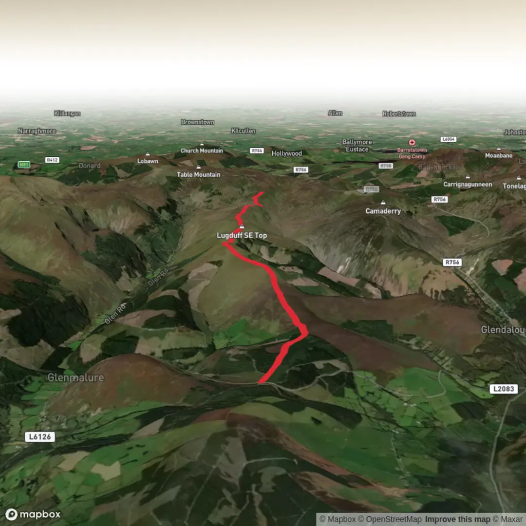 An image depicting the trail Shay Elliot to Cooks Gap and its surrounding area.