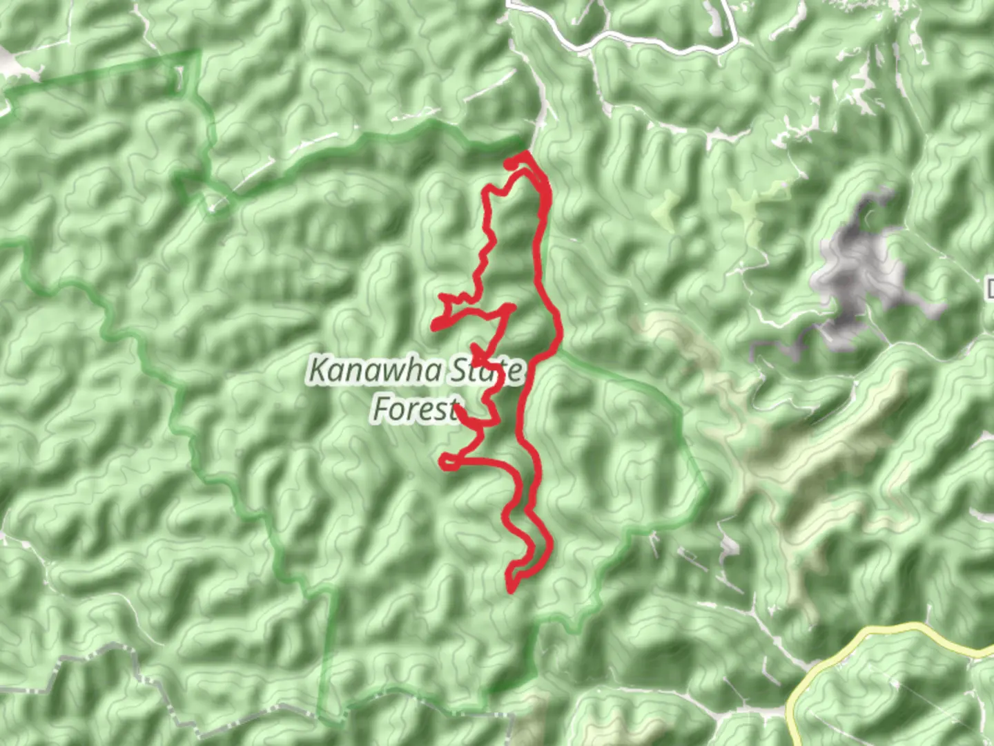 An image depicting the trail Middle Ridge Loop Trail and its surrounding area.