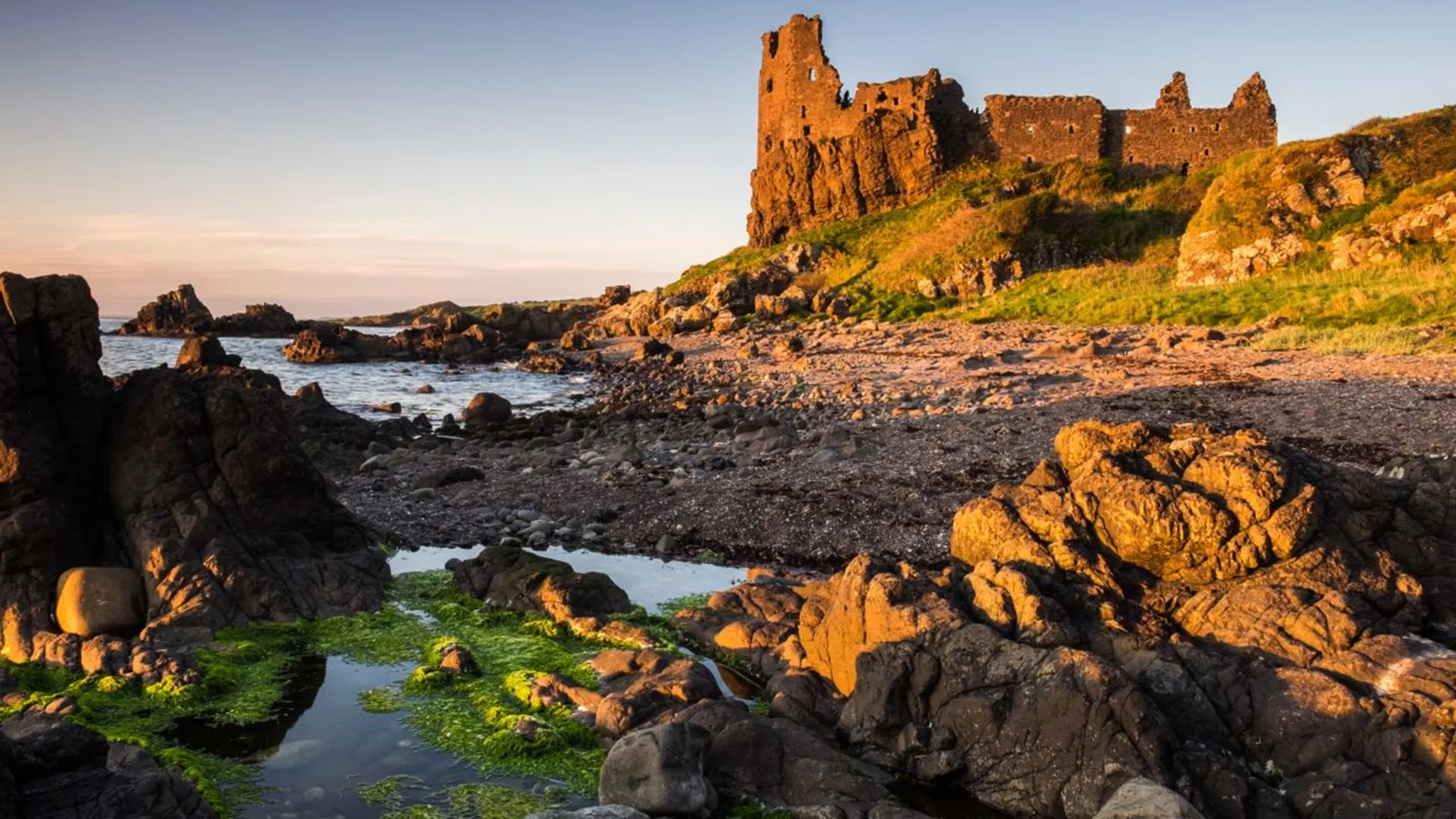 An image depicting the trail Ayrshire Coastal Path and its surrounding area.