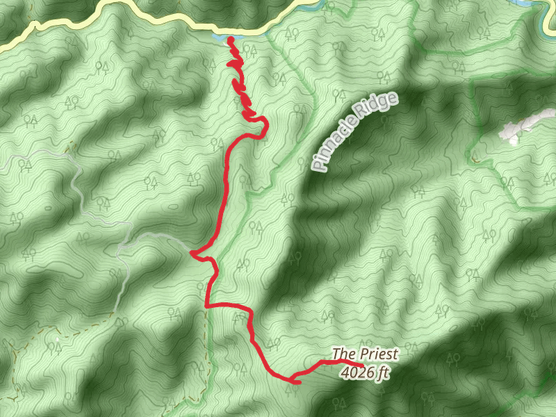 The Priest via Crabtree Falls Trail