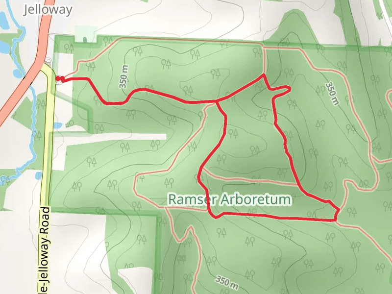 Oak Trail, Dogwood Trail and Tuliptree Trail