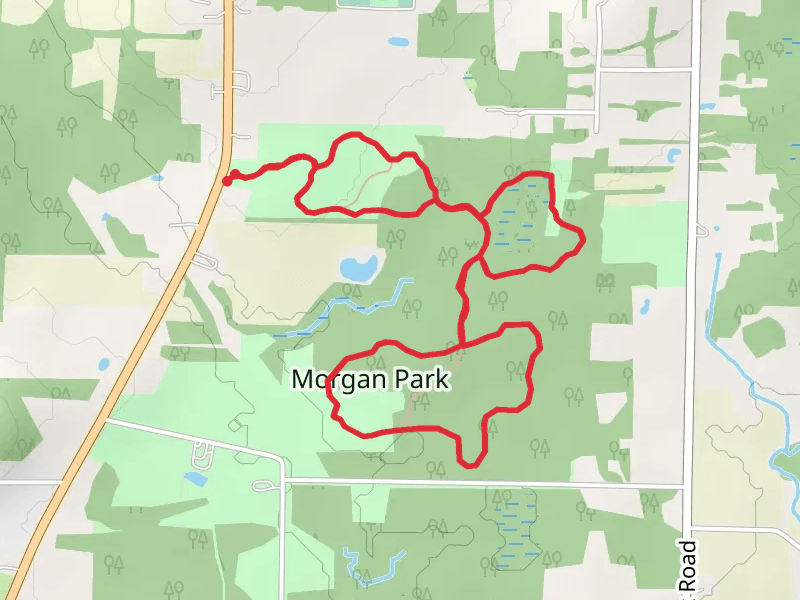 Meadow Trail, Fern Trail and Sassafras Trail