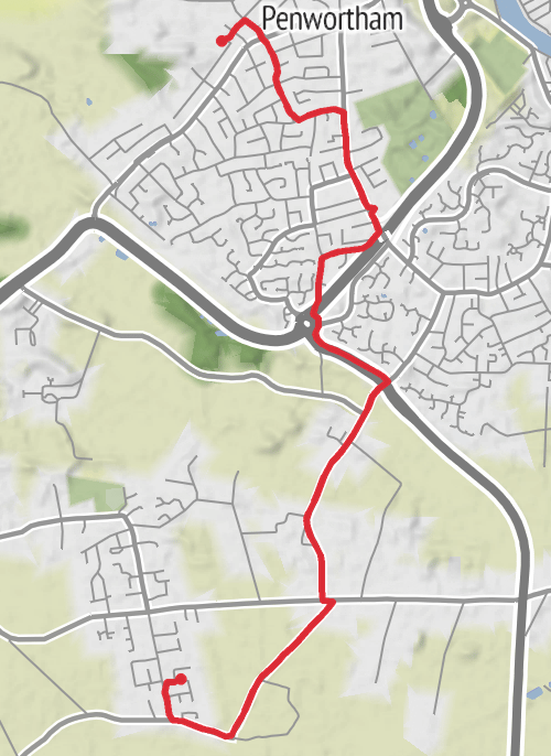 South Ribble Bike mobile static map