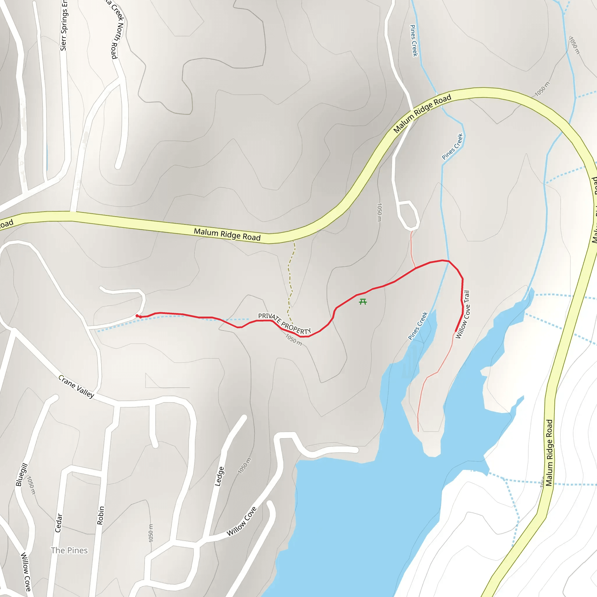 Willow Cove mobile static map