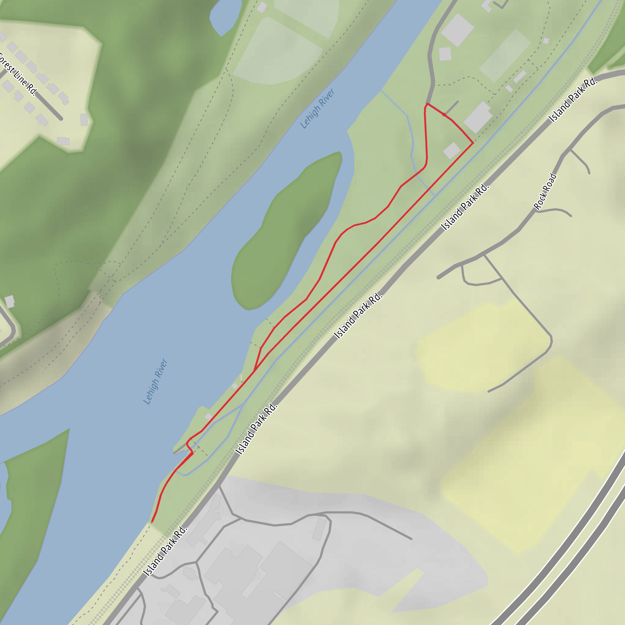 Locktender's House via D and L Trail mobile static map