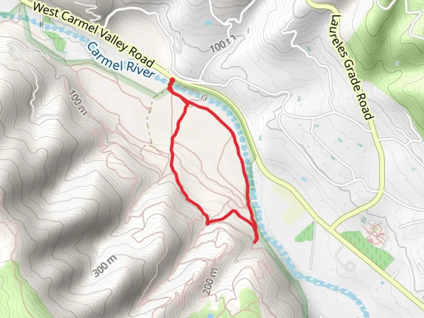 An image depicting the trail Buckeye and Lupine Loop Trail and its surrounding area.