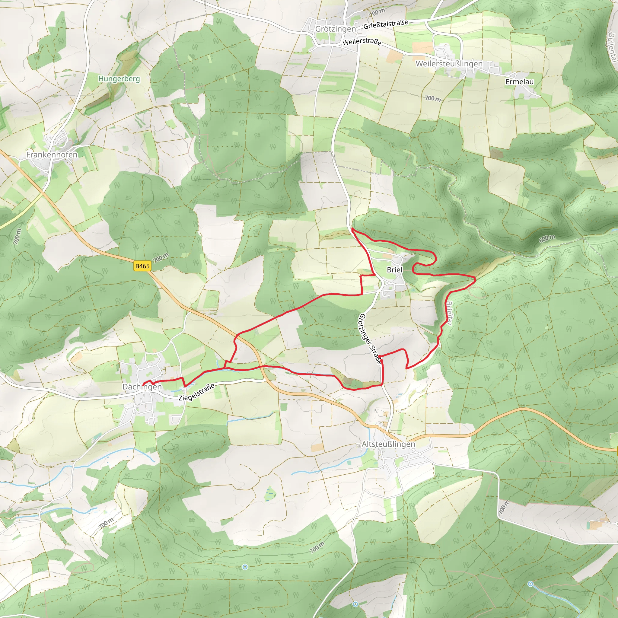 Riedgraben Loop mobile static map
