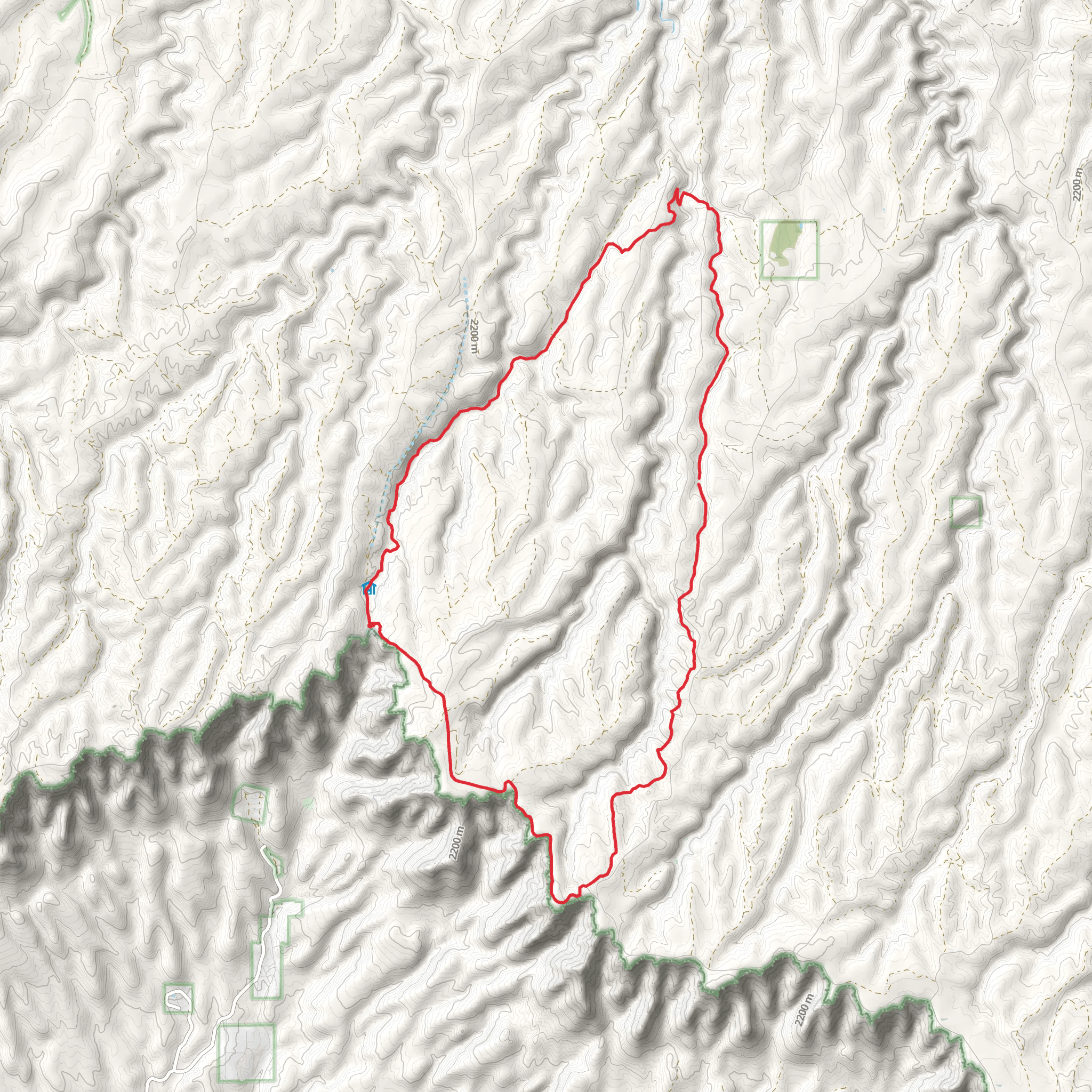 Fred Haught and Houston Brothers Loop Trail mobile static map