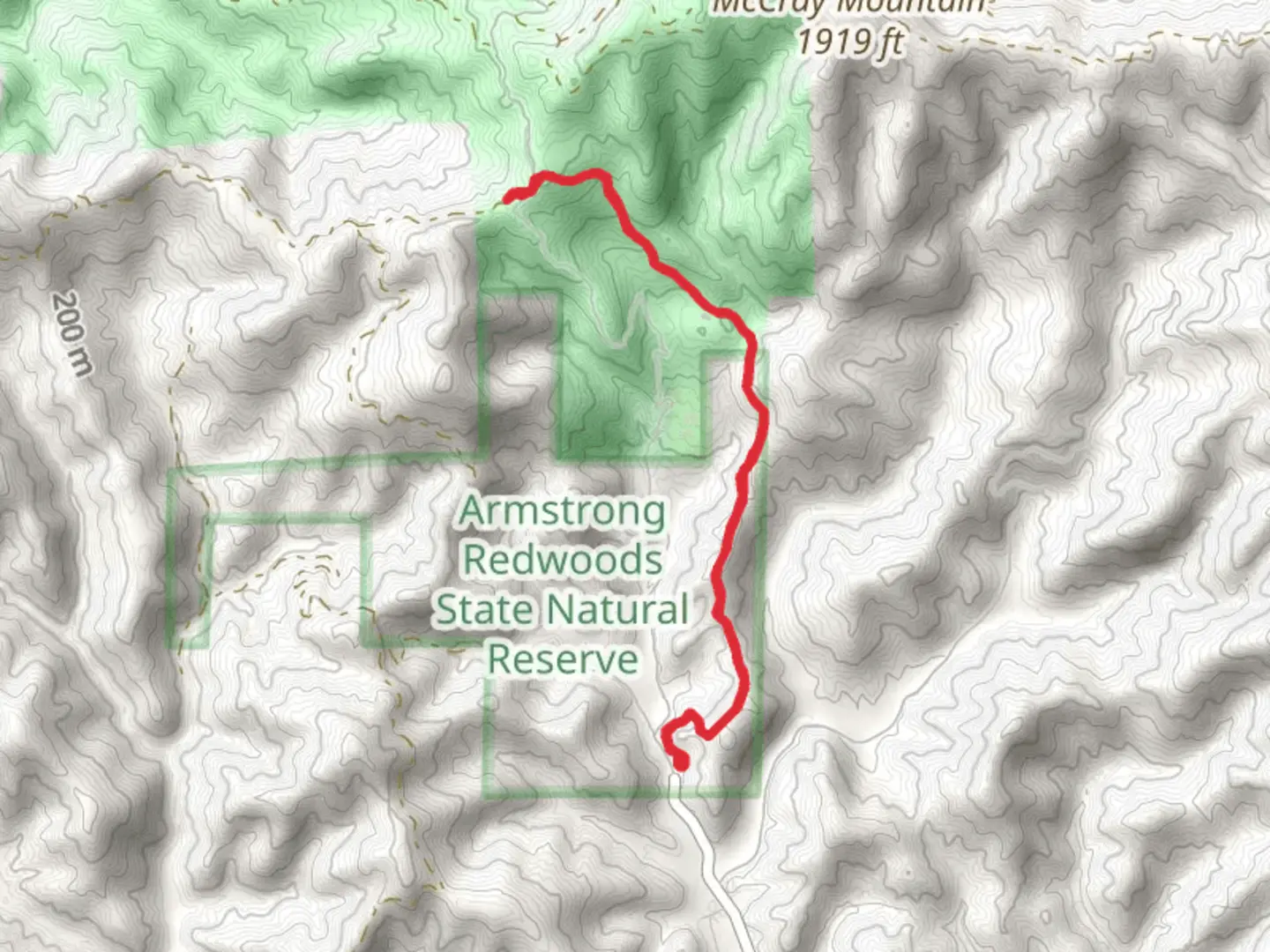 An image depicting the trail East Ridge Trail and its surrounding area.
