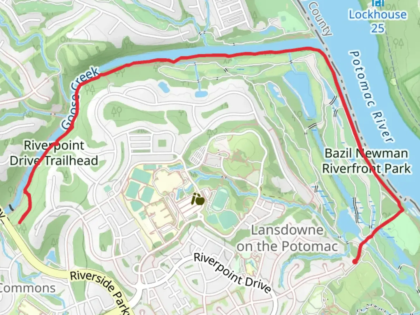 An image depicting the trail Potomac Heritage Trail - Heron Way and its surrounding area.