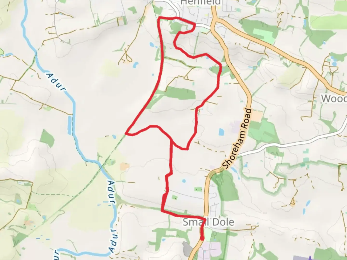 An image depicting the trail Small Dole Loop and its surrounding area.