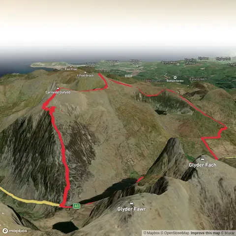 Llyn Ogwen, Pen Yr Ole Wen and Carnedd Liewelyn Loop