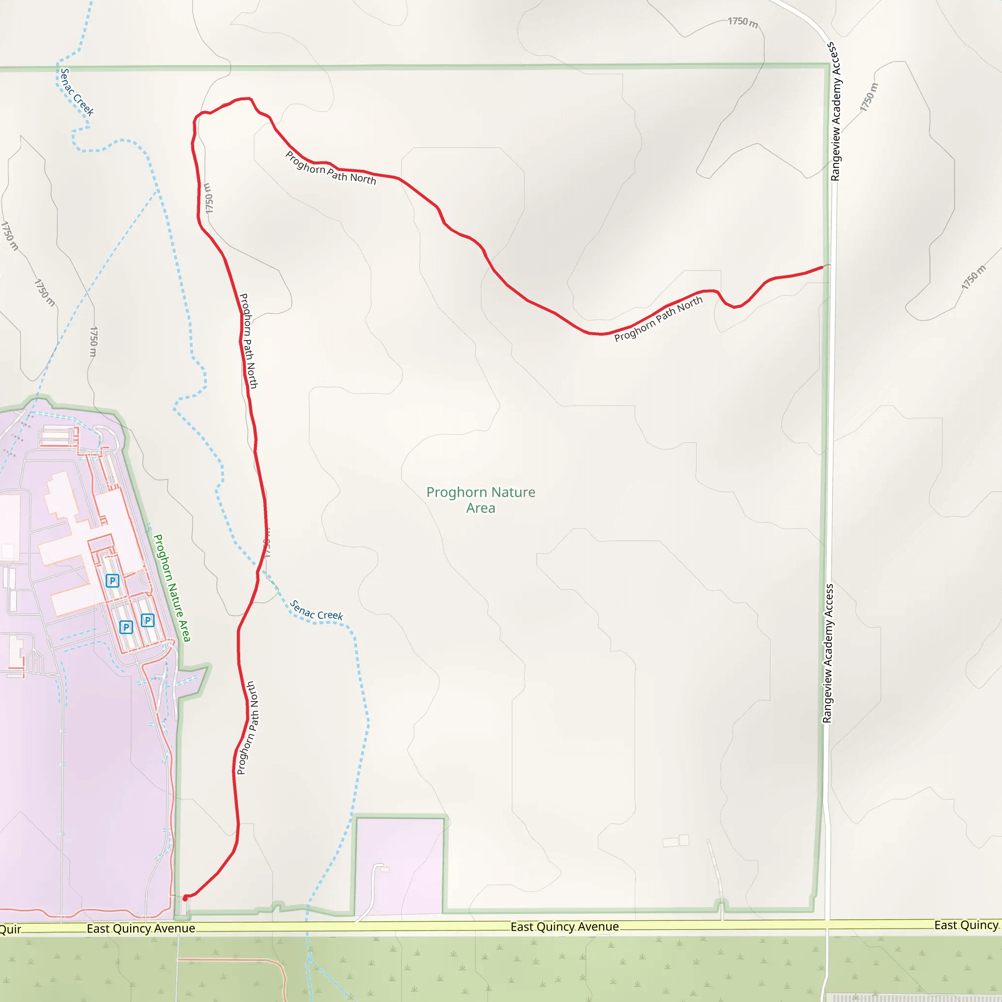 Walk beside Senac Creek mobile static map