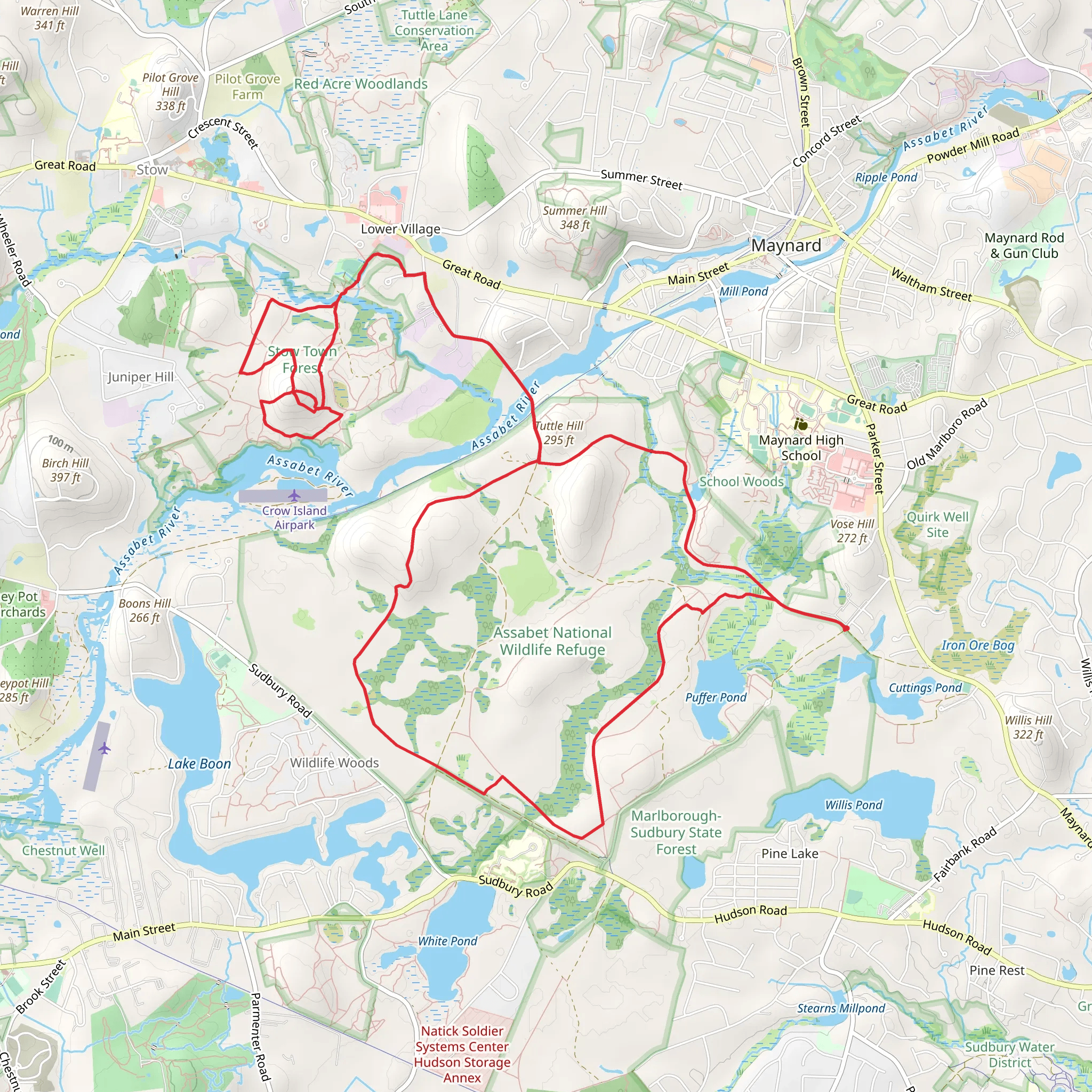 Taylor Way, Blue Trail and Patrol Road Loop Trail mobile static map