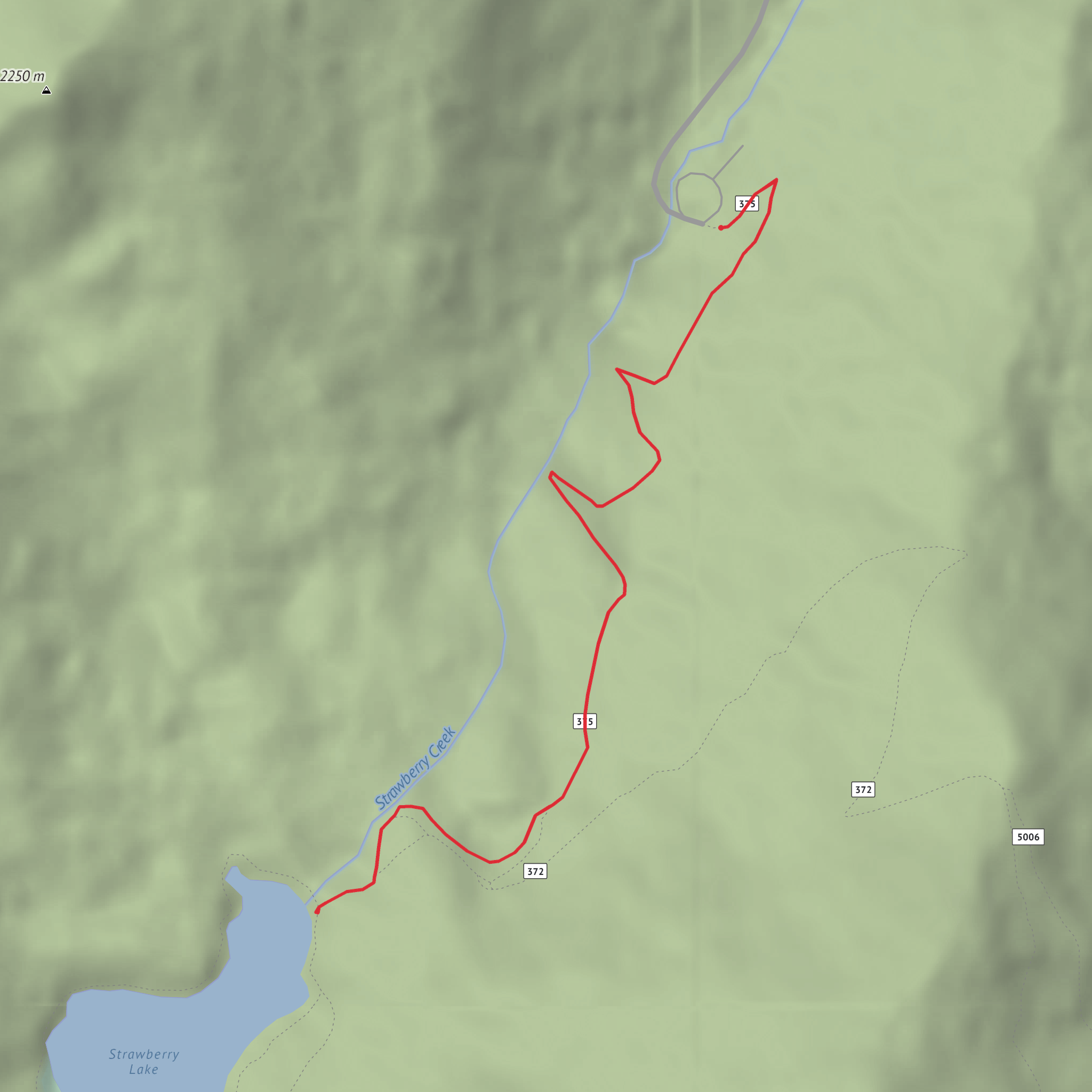 Strawberry Lake mobile static map