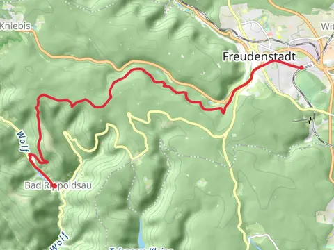 Bad Rippoldsau to Freudenstadt Walk