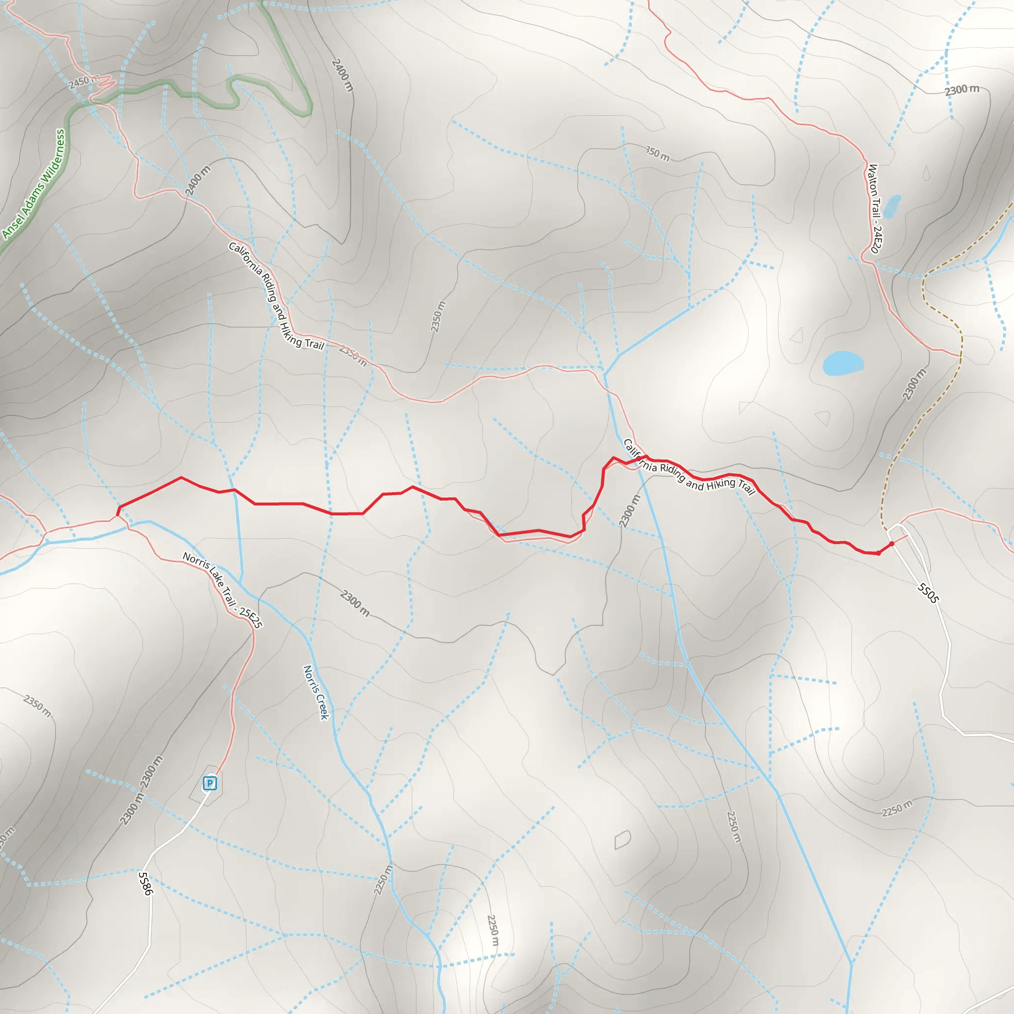 Frog Meadow Trail via Theodore Solomons Trail mobile static map