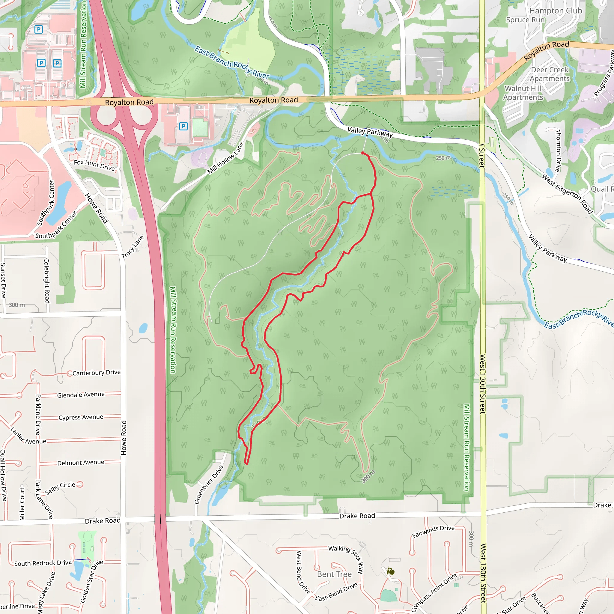 Sugar Bush Loop Trail mobile static map