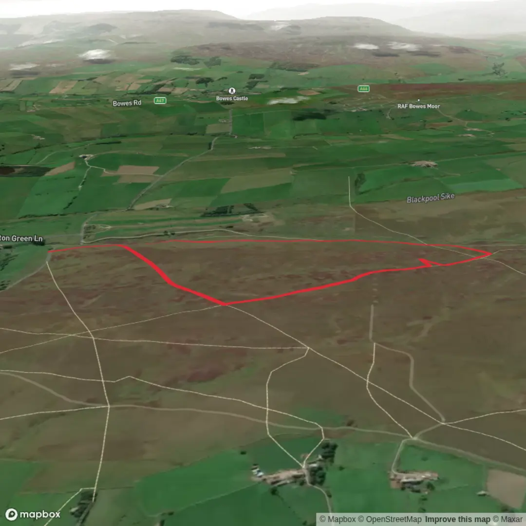 An image depicting the trail Cothersone Moor Tank Wreck and its surrounding area.
